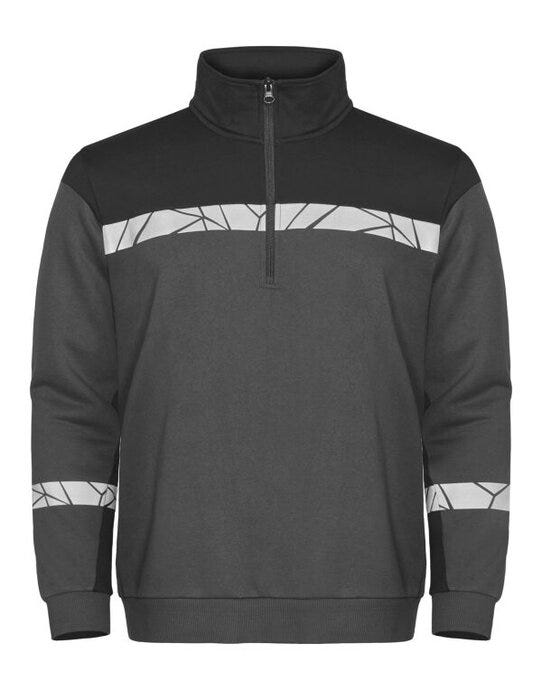 Pro-Job ProJob Progression 7102 Half Zip Sweat - Grey/Black