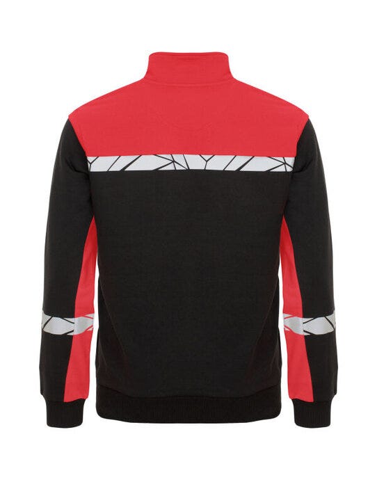 Pro-Job ProJob Progression 7102 Half Zip Sweat - Black/Red