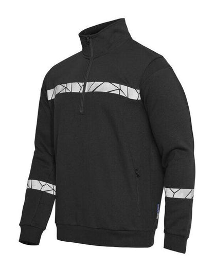 Pro-Job ProJob Progression 7102 Half Zip Sweat - Black/Black
