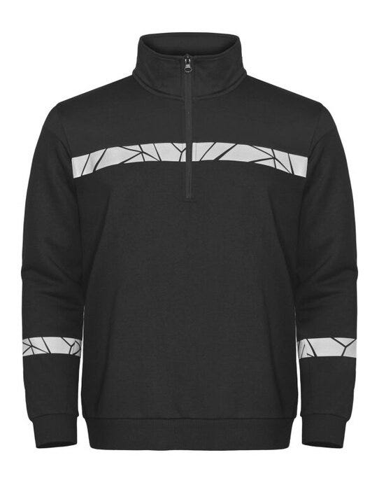 Pro-Job ProJob Progression 7102 Half Zip Sweat - Black/Black