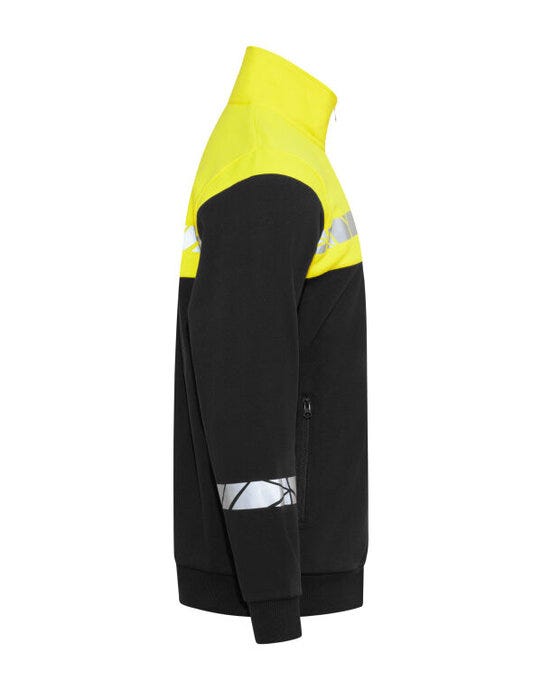 Pro-Job ProJob Progression 7103 Full Zip Sweat - Black/Yellow