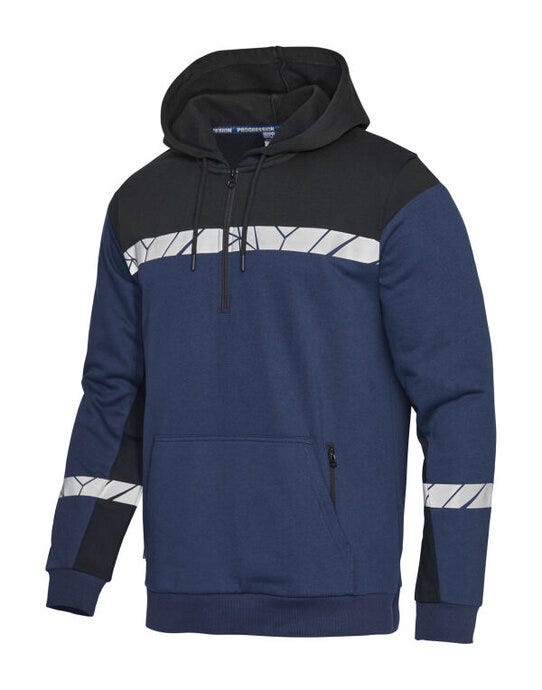 Pro-Job ProJob Progression 7104 Half Zip Hoodie - Navy/Black