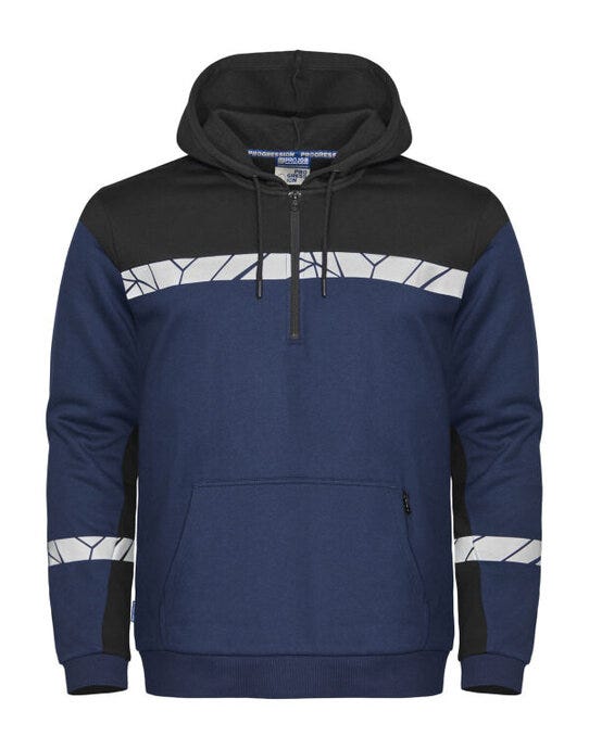Pro-Job ProJob Progression 7104 Half Zip Hoodie - Navy/Black
