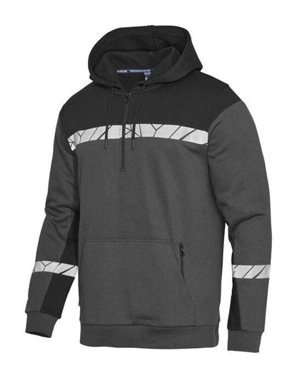 Pro-Job ProJob Progression 7104 Half Zip Hoodie - Grey/Black