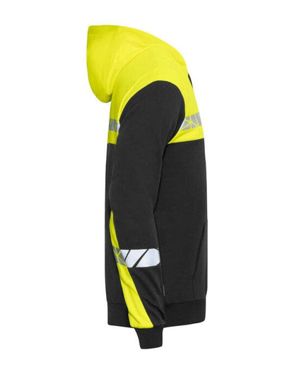 Pro-Job ProJob Progression 7104 Half Zip Hoodie - Black/Yellow