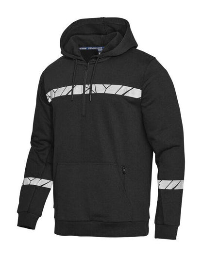 Pro-Job ProJob Progression 7104 Half Zip Hoodie - Black/Black