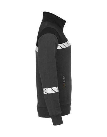 Pro-Job ProJob Progression 7105 Ladies FZ Sweat - Grey/Black