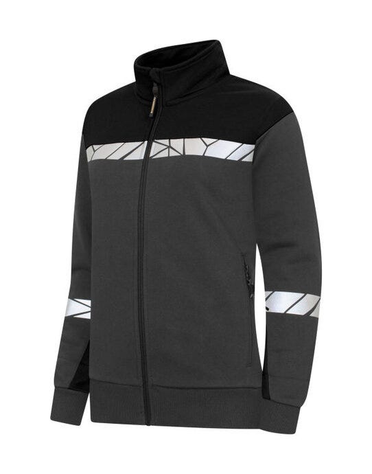 Pro-Job ProJob Progression 7105 Ladies FZ Sweat - Grey/Black