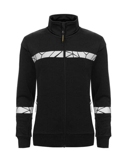 Pro-Job ProJob Progression 7105 Ladies FZ Sweat - Black/Black