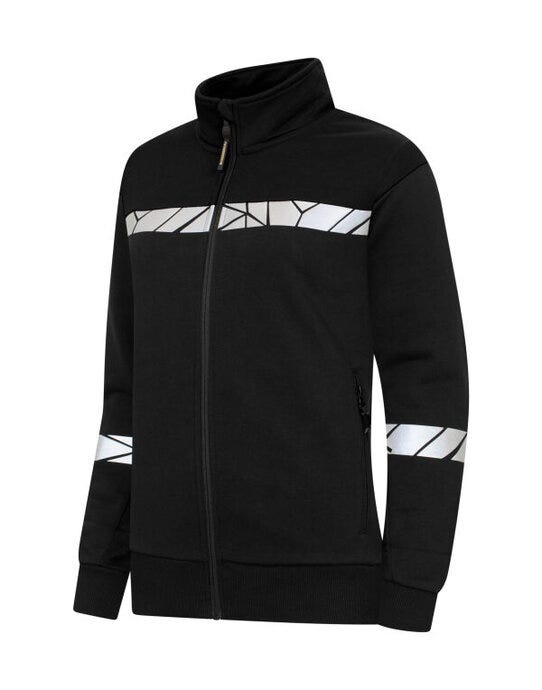 Pro-Job ProJob Progression 7105 Ladies FZ Sweat - Black/Black