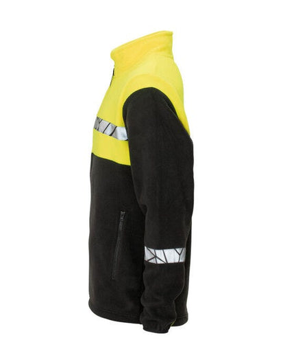 Pro-Job ProJob Progression 7300 Full Zip Fleece - Black/Yellow