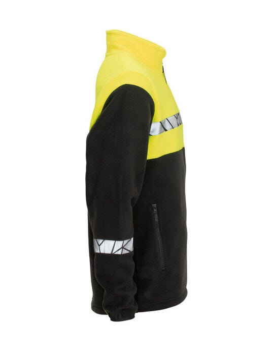 Pro-Job ProJob Progression 7300 Full Zip Fleece - Black/Yellow