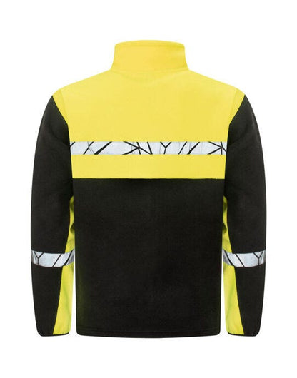 Pro-Job ProJob Progression 7300 Full Zip Fleece - Black/Yellow