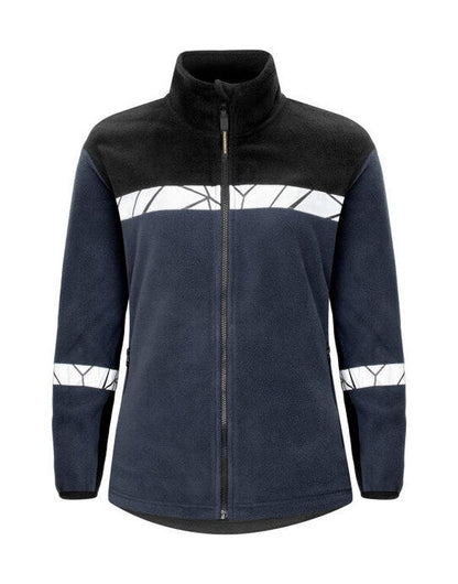 Pro-Job ProJob Progression 7301 Ladies FZ Fleece - Navy/Black