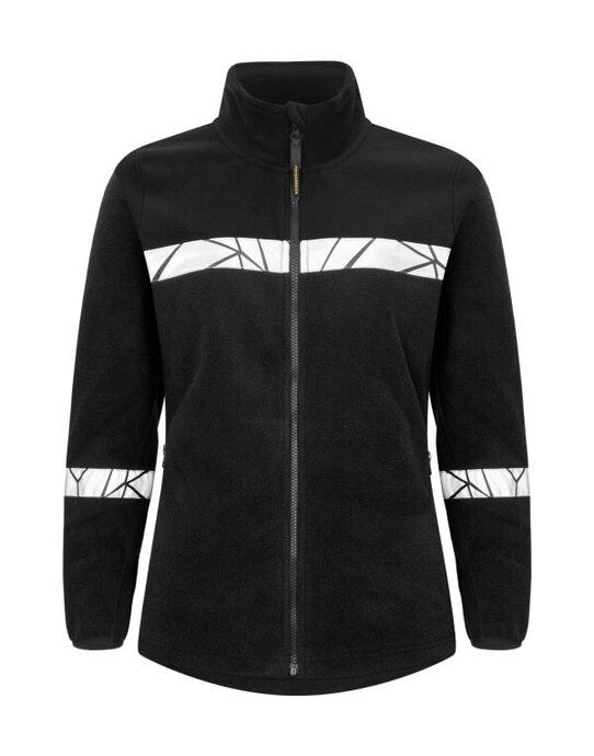 Pro-Job ProJob Progression 7301 Ladies FZ Fleece - Black/Black