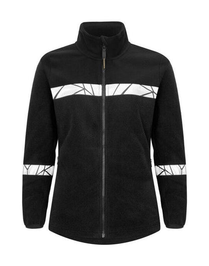 Pro-Job ProJob Progression 7301 Ladies FZ Fleece - Black/Black