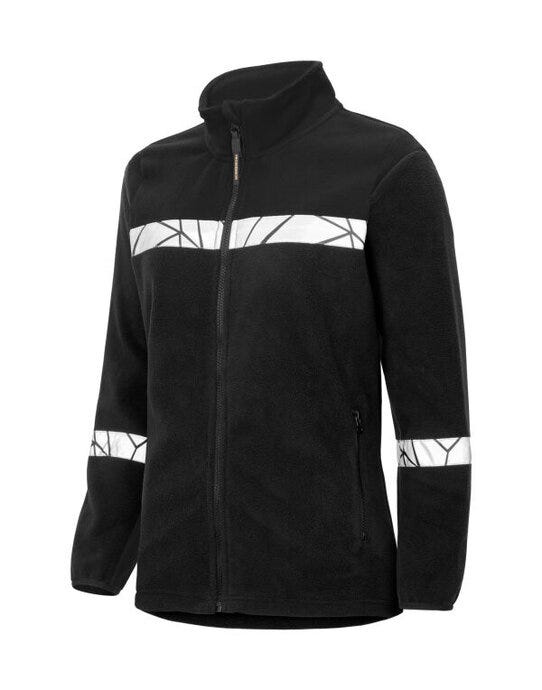 Pro-Job ProJob Progression 7301 Ladies FZ Fleece - Black/Black