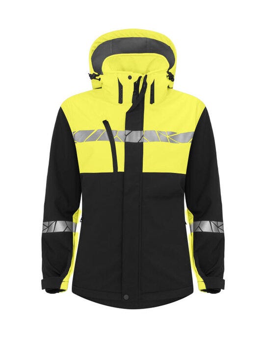 Pro-Job ProJob Progression 7417 Ladies Softshell - Black/Yellow