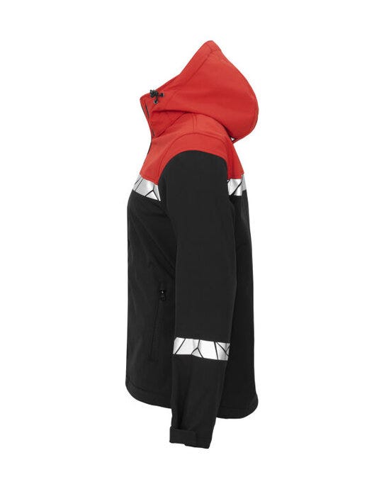 Pro-Job ProJob Progression 7417 Ladies Softshell - Black/Red