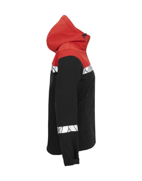 Pro-Job ProJob Progression 7417 Ladies Softshell - Black/Red