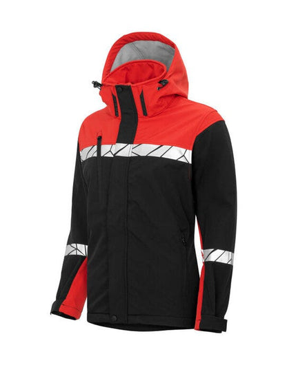 Pro-Job ProJob Progression 7417 Ladies Softshell - Black/Red