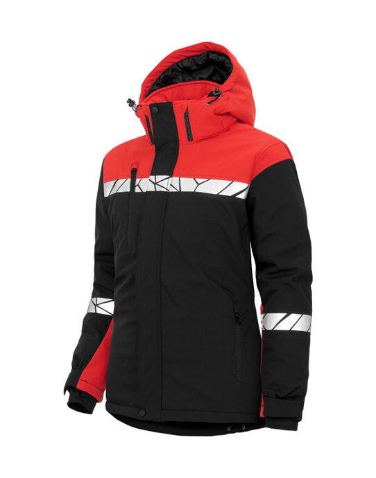 Pro-Job ProJob Progression 7418 Ladies Softshell - Black/Red