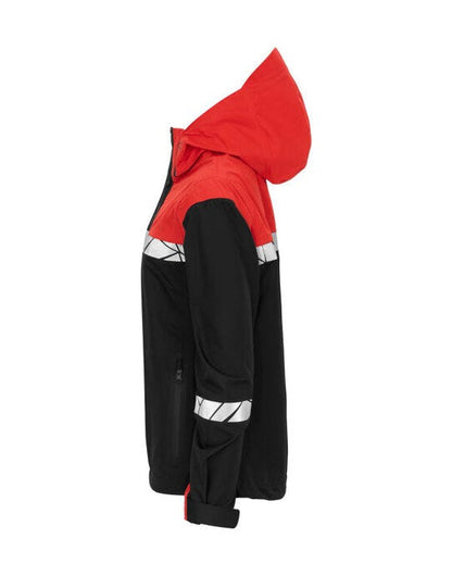 Pro-Job ProJob Progression 7419 Ladies Shell Jkt - Black/Red