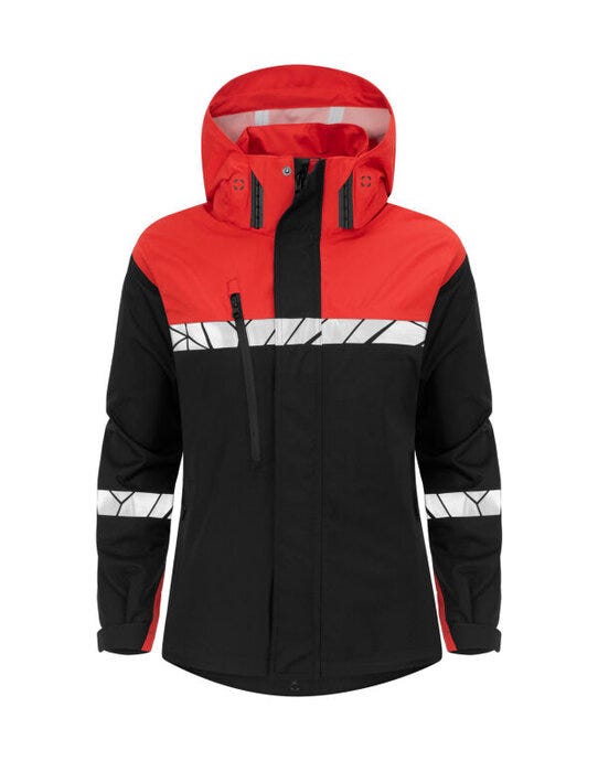 Pro-Job ProJob Progression 7419 Ladies Shell Jkt - Black/Red