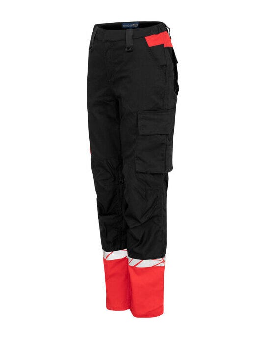 Pro-Job ProJob Progression 7512 Ladies Workpant - Black/Red
