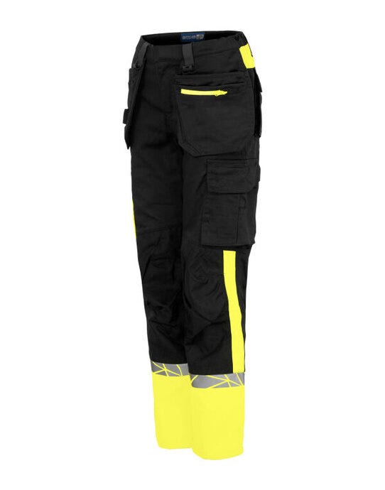 Pro-Job ProJob Progression 7513 Ladies Workpant - Black/Yellow
