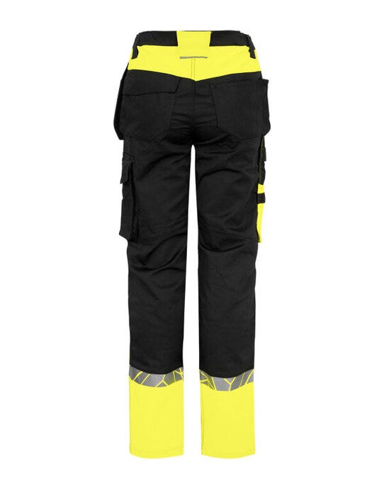 Pro-Job ProJob Progression 7513 Ladies Workpant - Black/Yellow