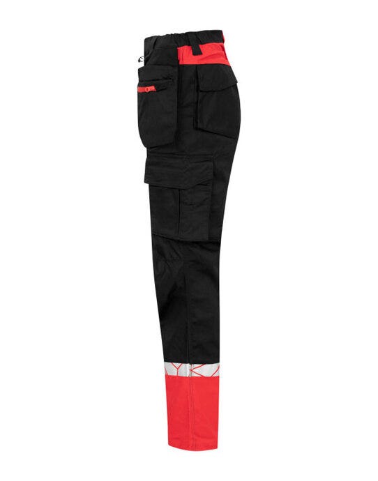 Pro-Job ProJob Progression 7513 Ladies Workpant - Black/Red