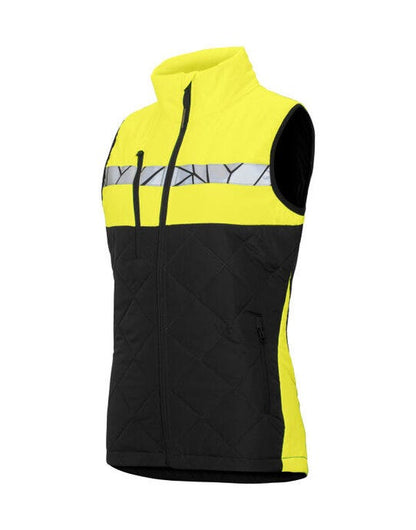 Pro-Job ProJob Progression 7701 Ladies Vest - Black/Yellow