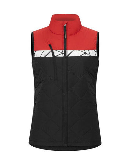 Pro-Job ProJob Progression 7701 Ladies Vest - Black/Red