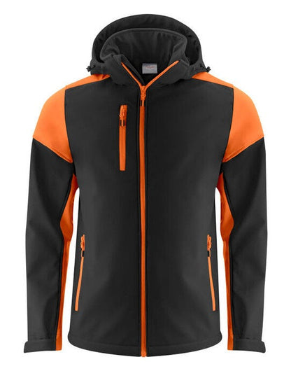 Printer Prime Men's Softshell - Black/Orange
