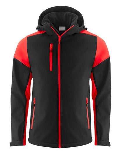 Printer Prime Men's Softshell - Black/Red