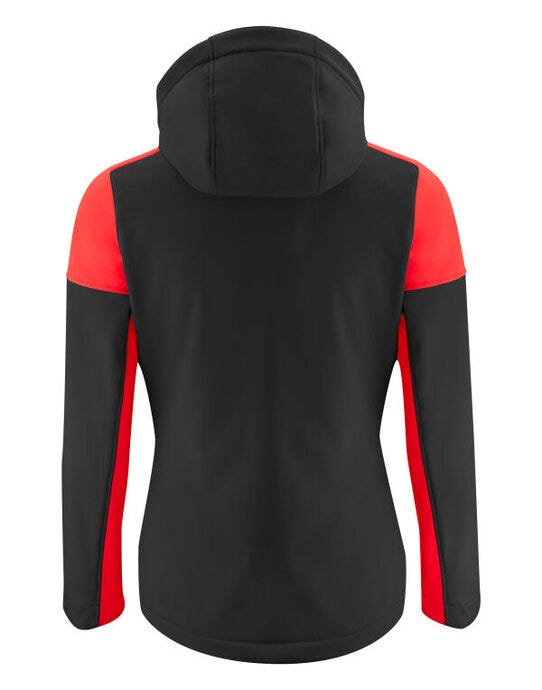 Printer Prime Ladies Softshell - Black/Red