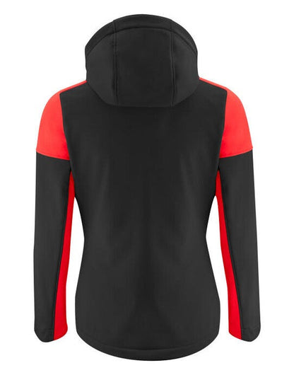 Printer Prime Ladies Softshell - Black/Red