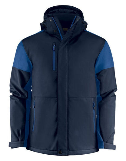 Printer Prime Mens Padded Softshell - Navy/Cobalt