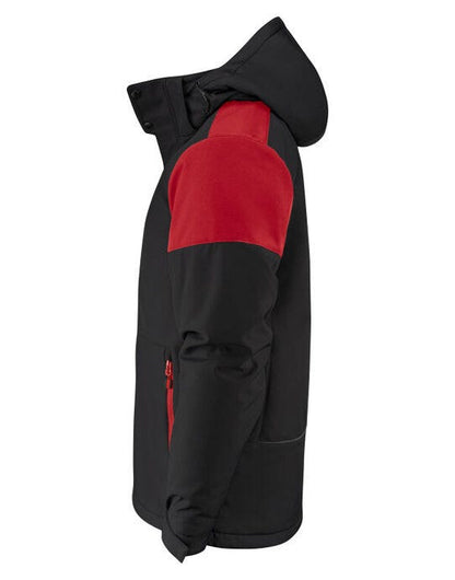 Printer Prime Mens Padded Softshell - Black/Red