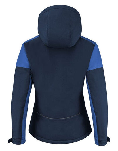 Printer Prime Ladies Padded Softshell - Navy/Cobalt