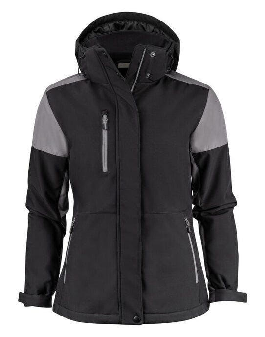 Printer Prime Ladies Padded Softshell - Black/Anthracite