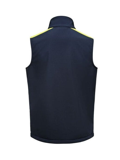 Printer Prime Softshell Vest - Navy/Neon Yellow