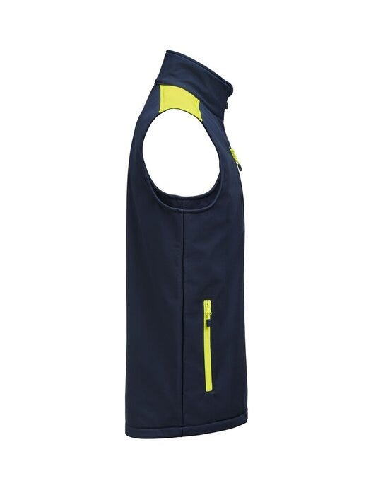 Printer Prime Softshell Vest - Navy/Neon Yellow