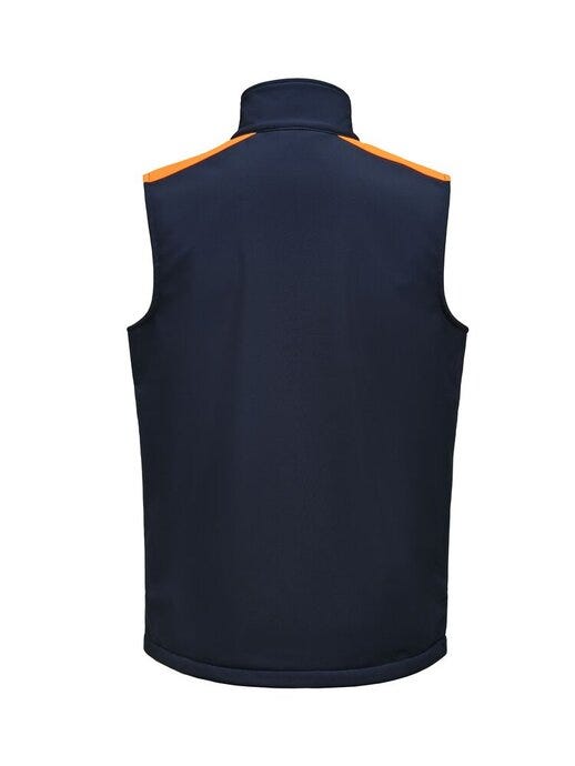 Printer Prime Softshell Vest - Navy/Neon Orange
