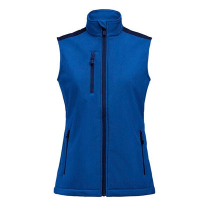 Printer Prime Ladies Softshell Vest - Cobalt/Navy