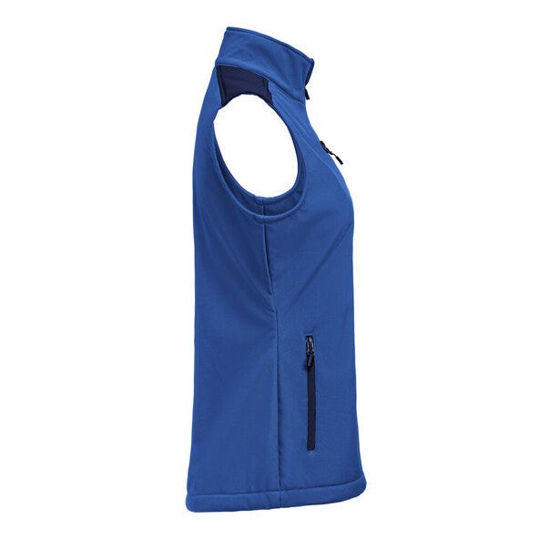 Printer Prime Ladies Softshell Vest - Cobalt/Navy