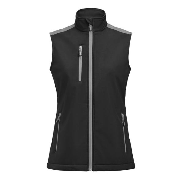 Printer Prime Ladies Softshell Vest - Black/Anthracite