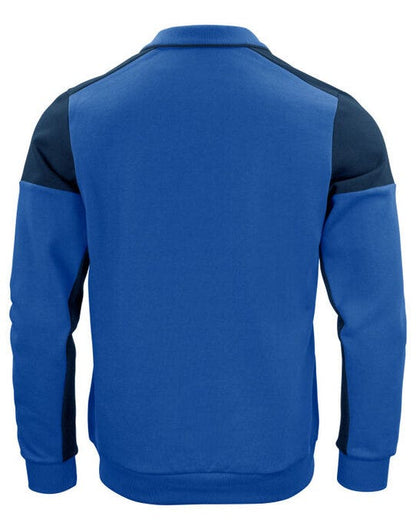 Printer Prime Long Sleeve Polosweater - Cobalt/Navy