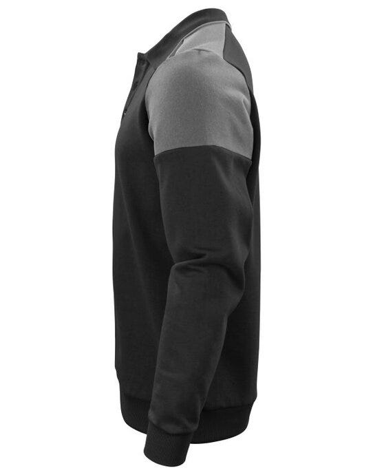 Printer Prime Long Sleeve Polosweater - Black/Anthracite